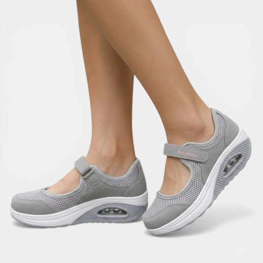 Women's Mary Jane Sneaker – Mesh Air-Cushion Platform