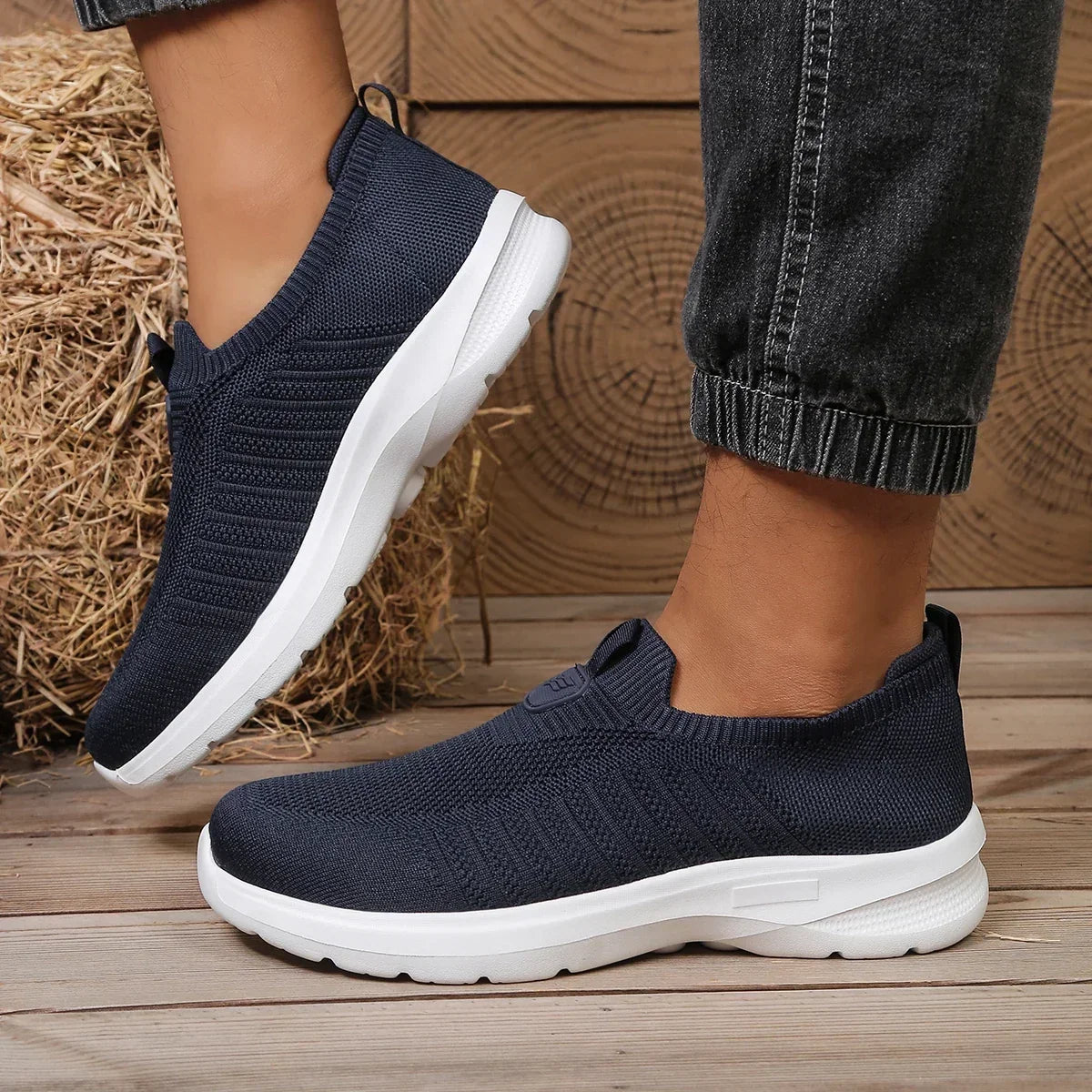 Men's Slip-On Sneaker – Lightweight Mesh Upper