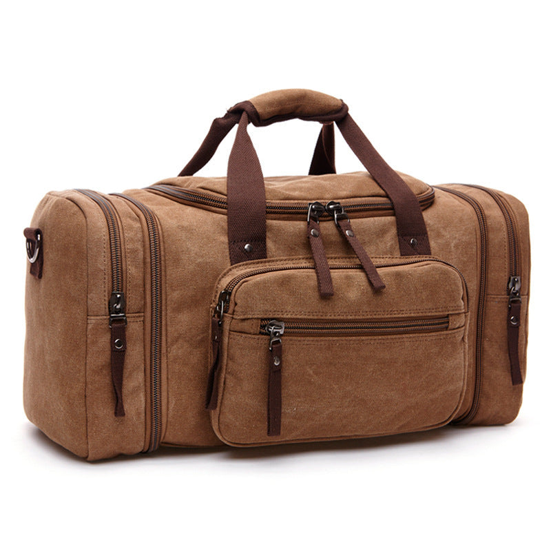 Men's Canvas Travel Bag – Large Rectangular Holdall