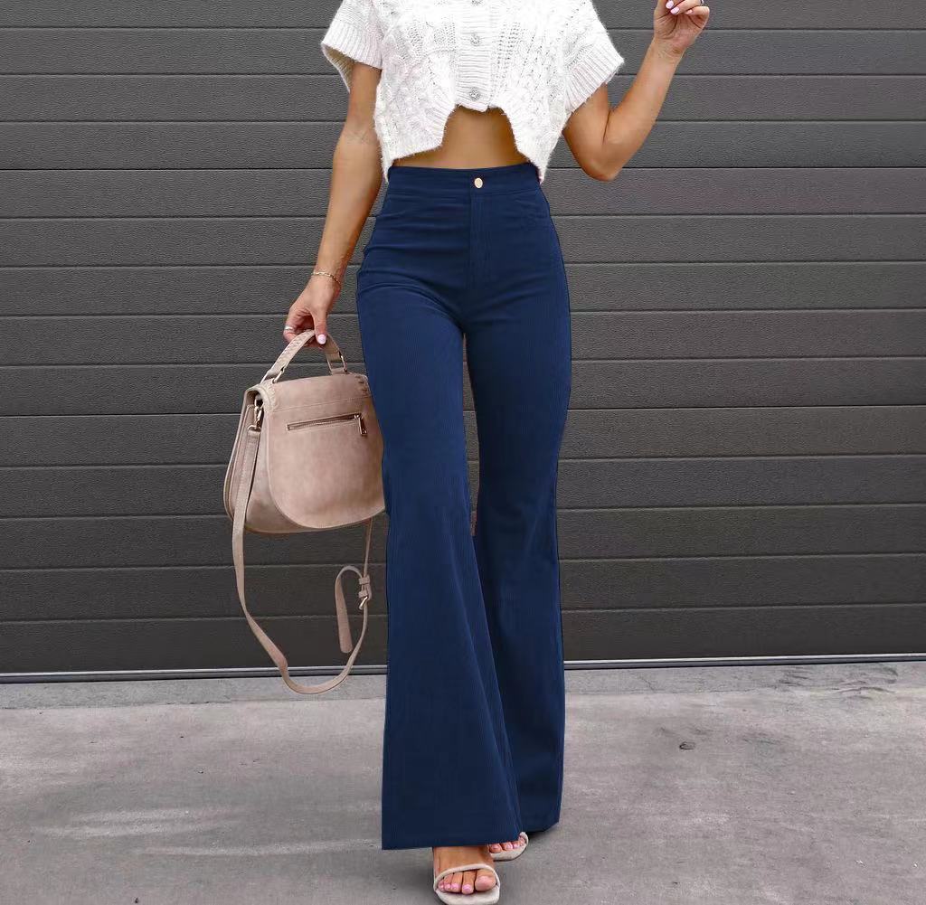 Women's Straight-Leg Pants – Tailored Waist Clean Lines