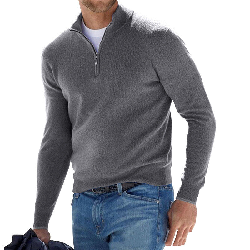 Men's Cashmere Cardigan – Relaxed Plain Knit