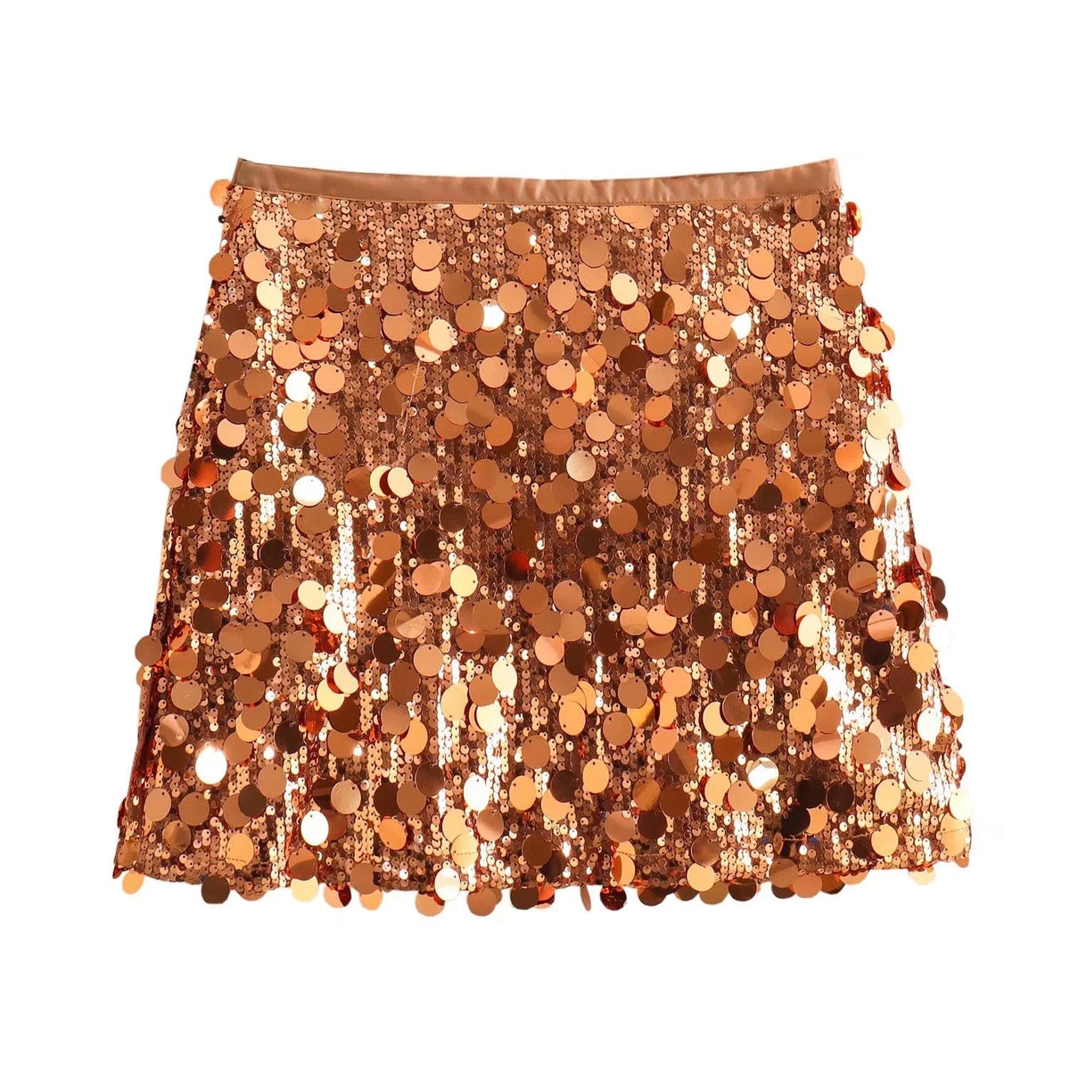 Women's Sequin Mini Skirt – Fitted Pencil Silhouette