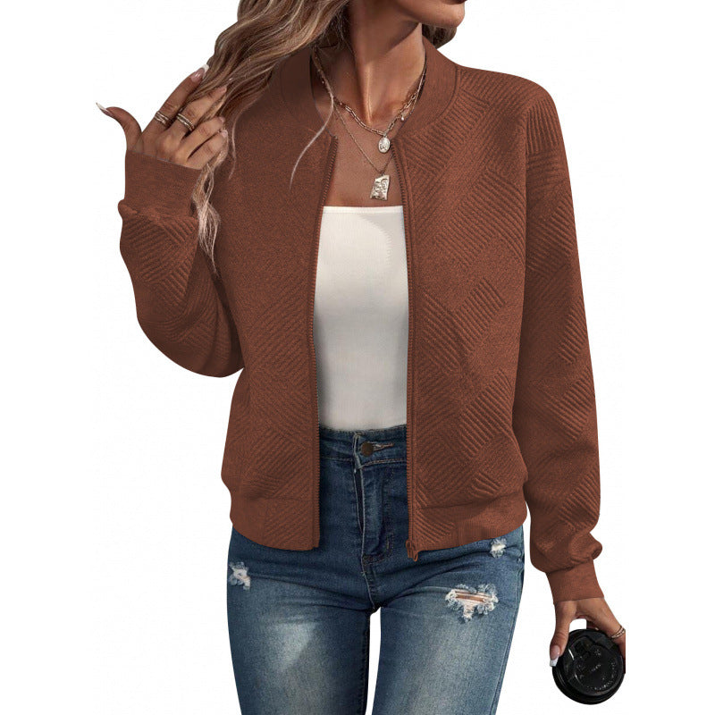 Women's Zip-Front Jacket – Hip-Length Regular Fit