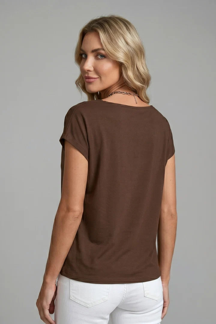 Women's Relaxed Short-Sleeve Tee – Clean Minimal Lines