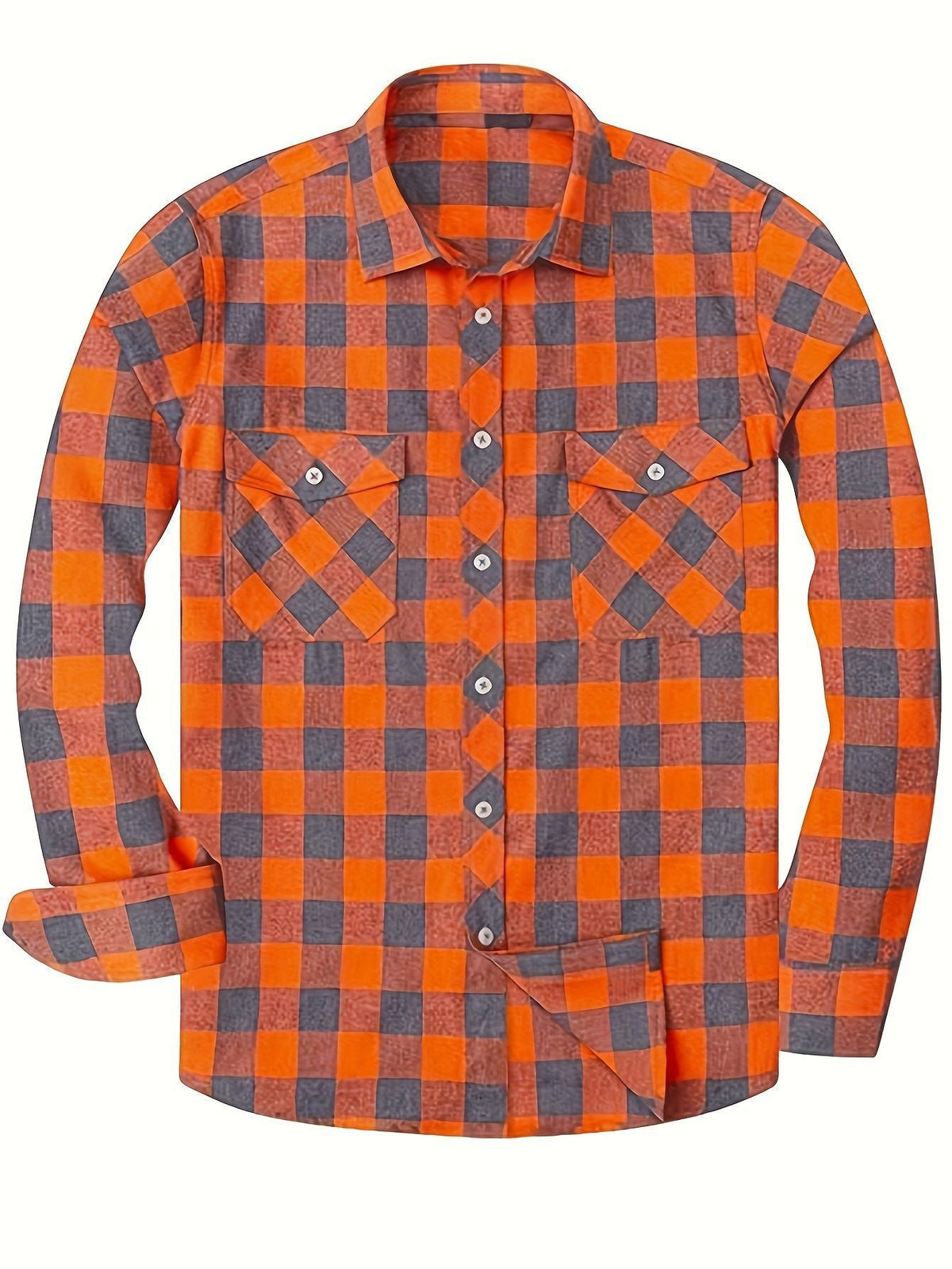 Men's Flannel Plaid Shirt – Relaxed Straight Cut
