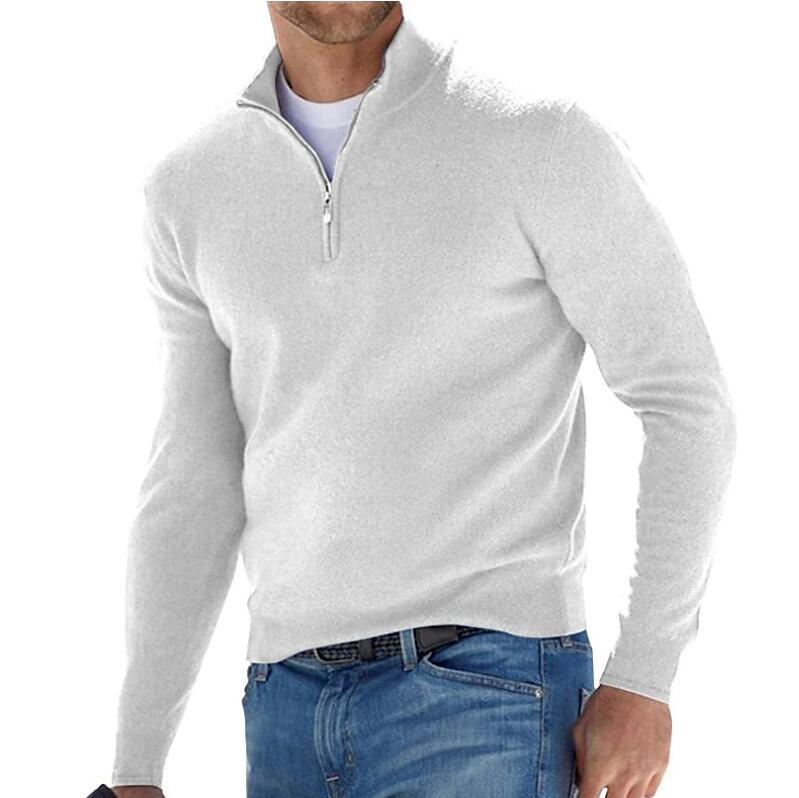 Men's Fine-Knit Sweater – Smooth Straight Fit