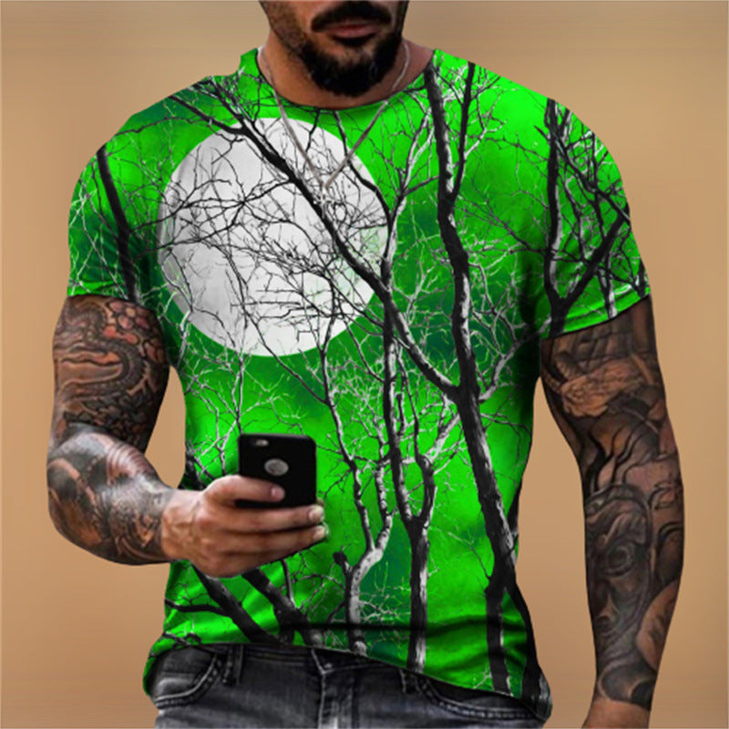 Men's Graphic Print T-Shirt – Relaxed Crew Neck Fit
