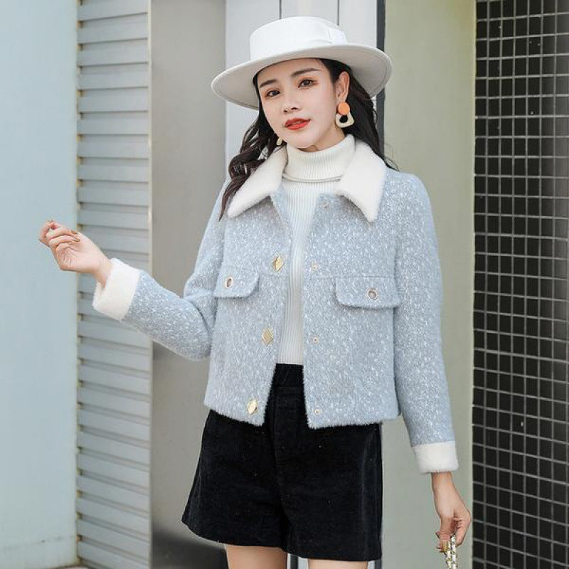 Women's Longline Fitted Coat – Soft Textured Finish