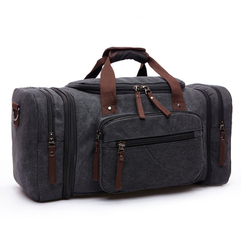Men's Canvas Travel Bag – Large Rectangular Holdall