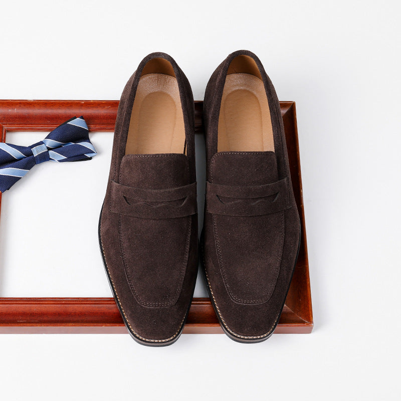 Men's Casual Shoe – Wide Fit Leather-Look Upper