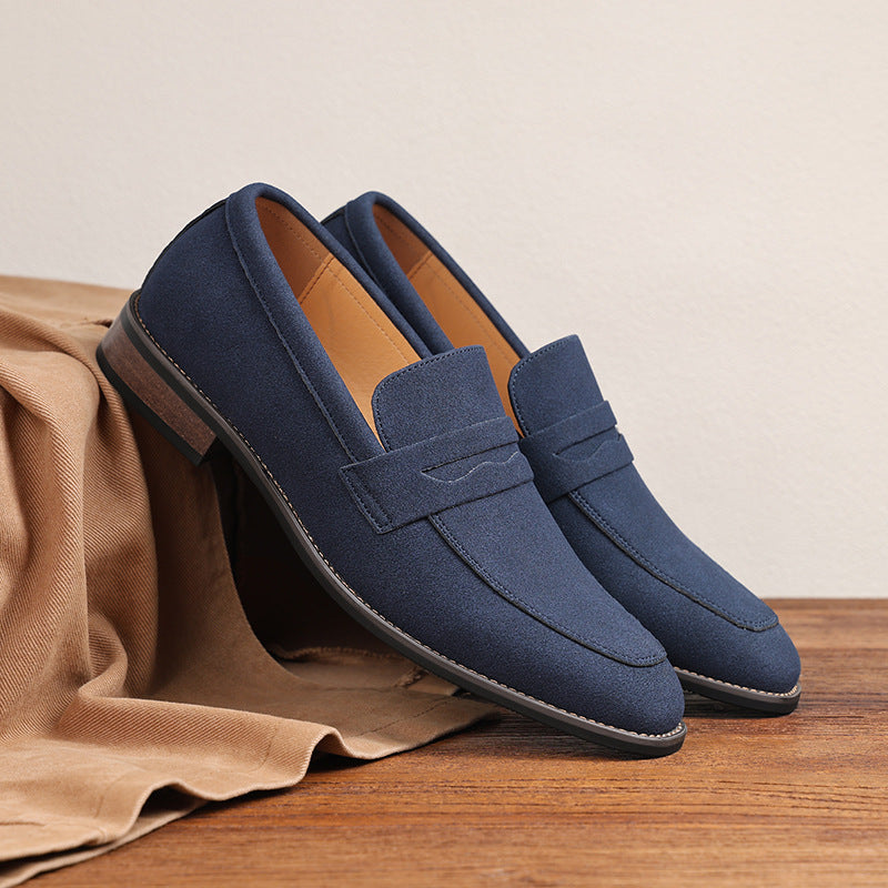 Men's Leather Derby Shoes – Clean Round-Toe Profile
