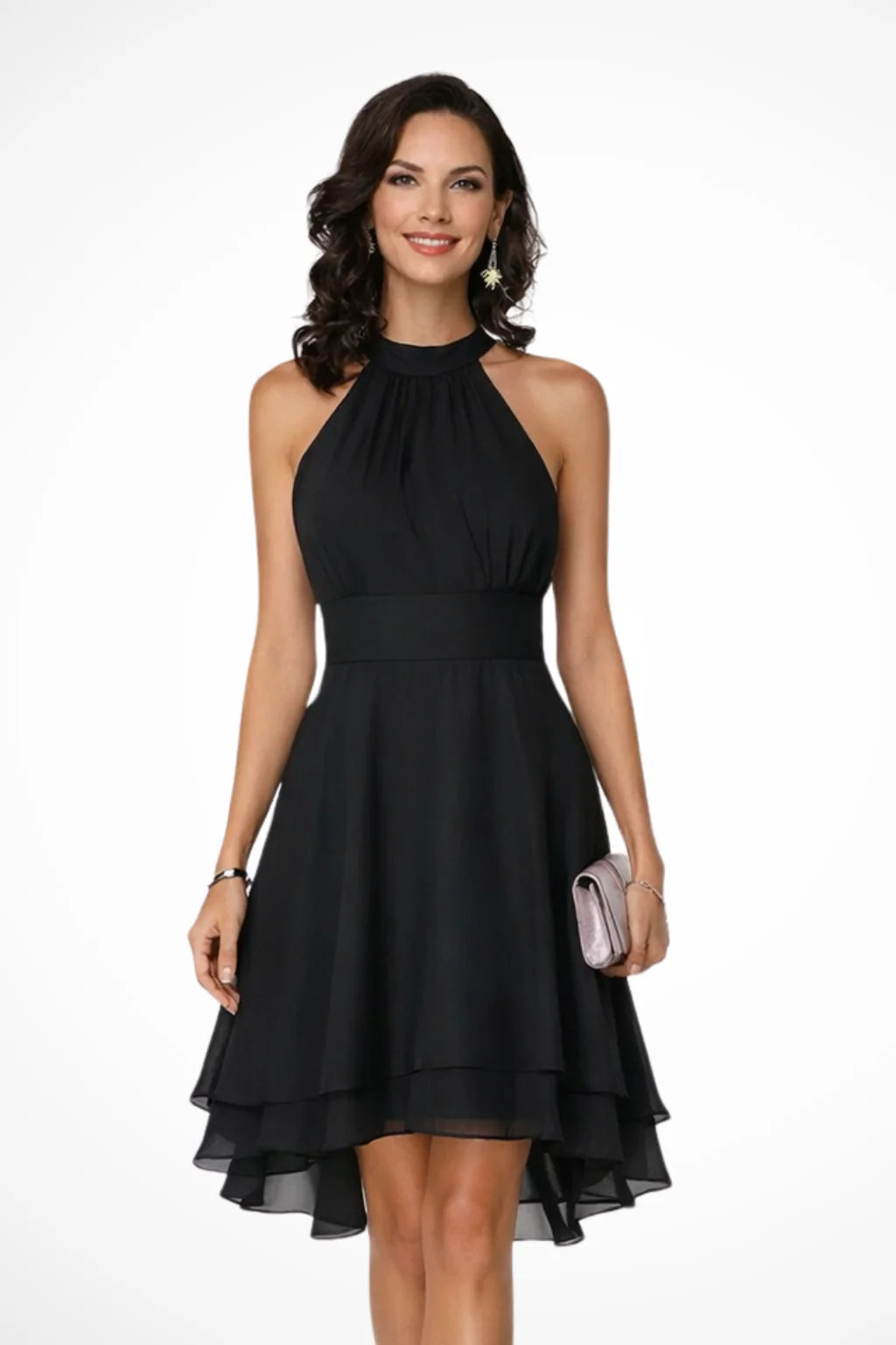 Women's Chiffon Midi Dress – Relaxed Flowing Fit