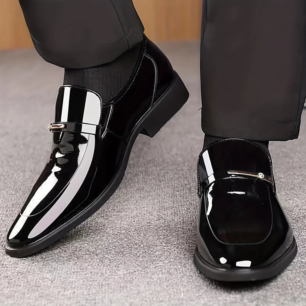 Men's Loafer – Pointed Toe Mirror Finish