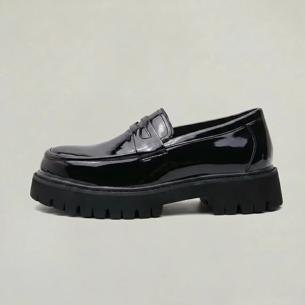 Men's Platform Loafer – Slip-On Almond Toe