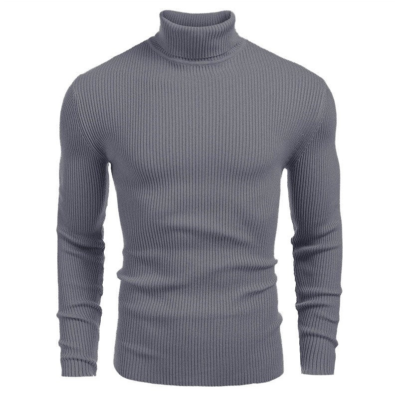 Men's Cotton Mock Neck Sweater – Chunky Straight Fit