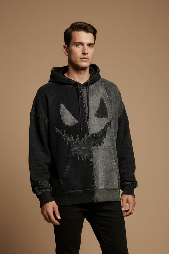 Unisex Halloween Graphic Sweater – 3D Print Loose Fit