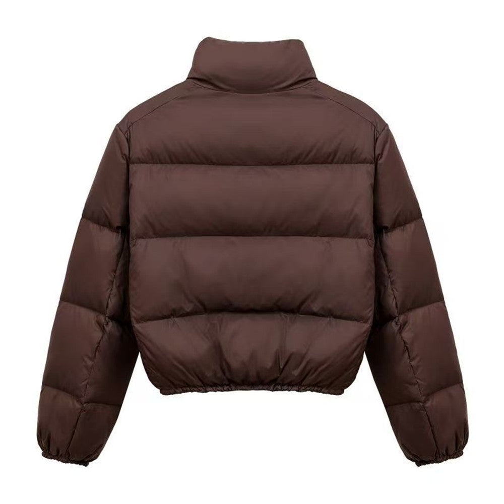 Women's Short Quilted Coat – Zip-Front Waist Length
