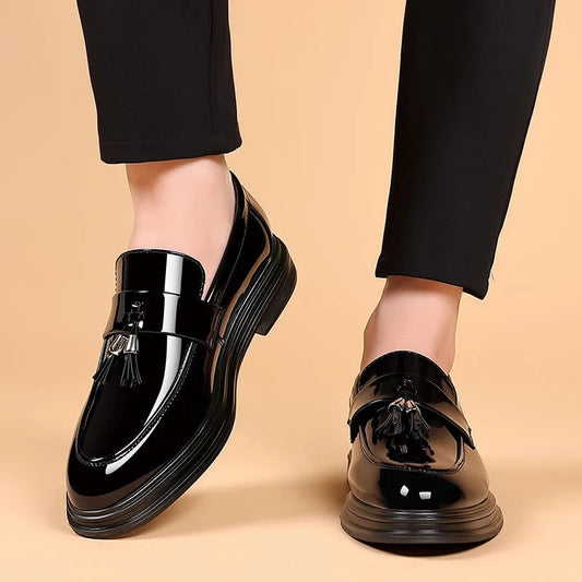 Men's Slip-On Loafer – Low Wedge Heel