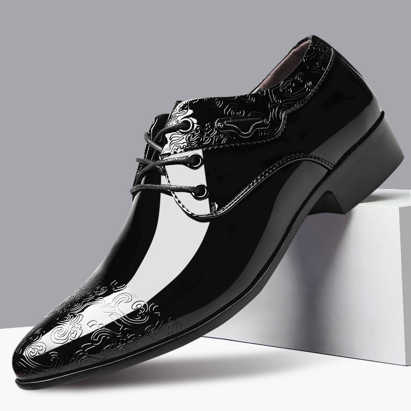 Men's Derby Shoe – Glossy Microfiber Upper
