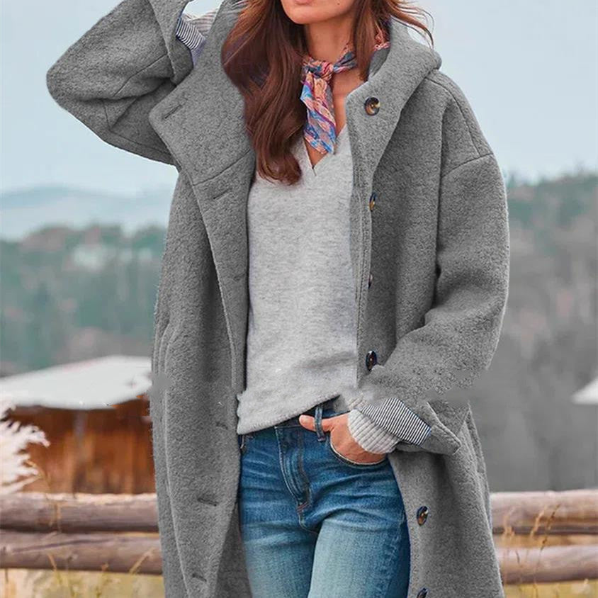 Women's Tweed Coat – Straight Mid-Length Cut