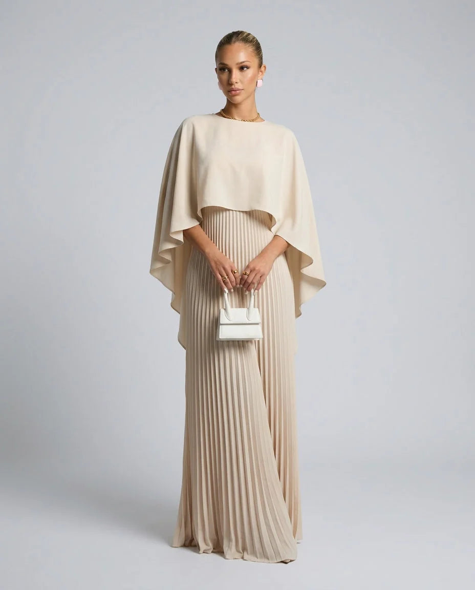 Women's Maxi Dress – Batwing Sleeve Relaxed Fit