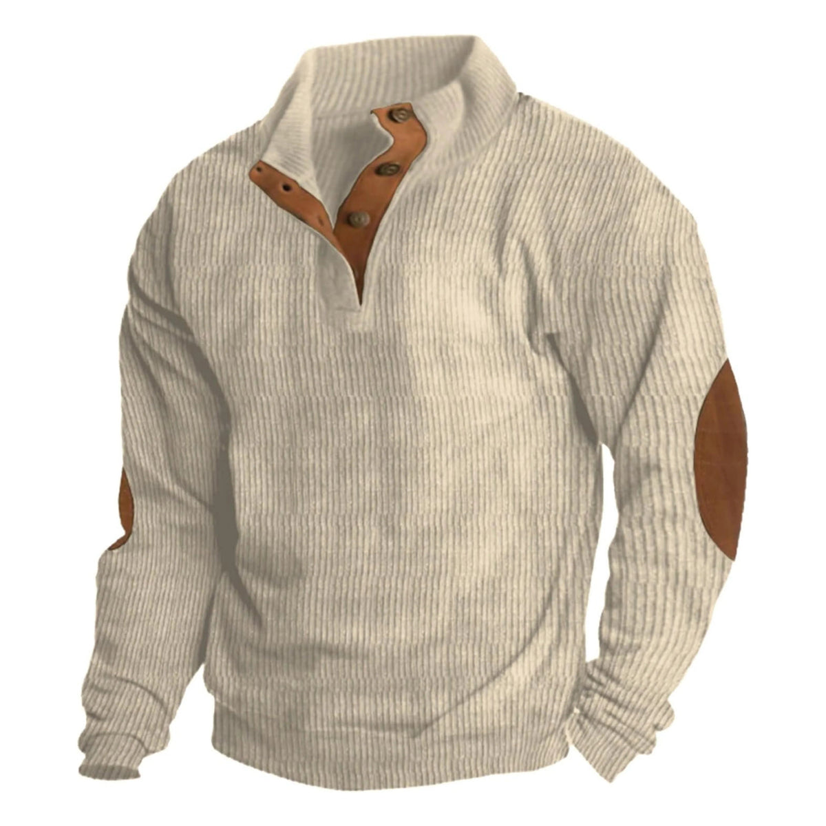 Men's Mock Neck Sweater – Relaxed Long-Sleeve Fit