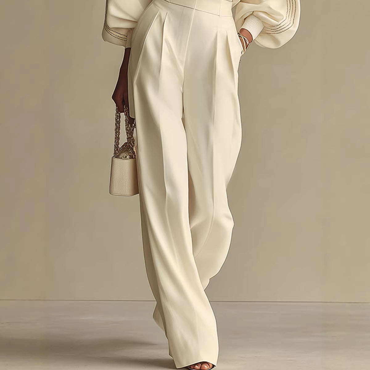 Women's Two-Piece Lounge Set – Sweatshirt & Straight Pants