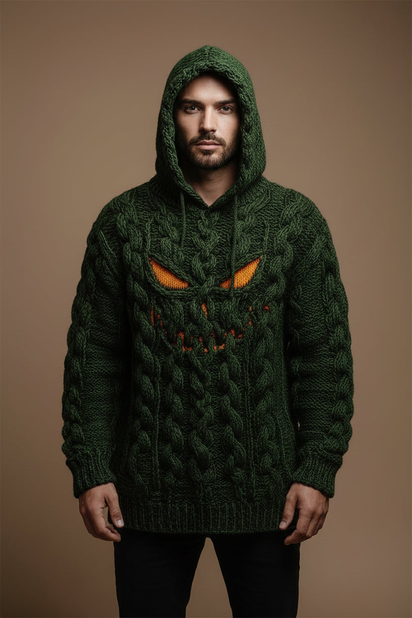 Unisex Halloween Graphic Sweater – 3D Print Loose Fit