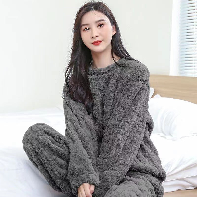 Women's Flannel Lounge Set – Relaxed Top and Pants
