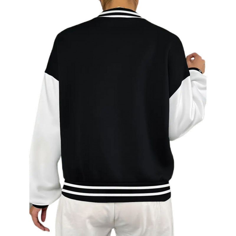Women's Baseball Cardigan Jacket – Relaxed Snap-Front Fit