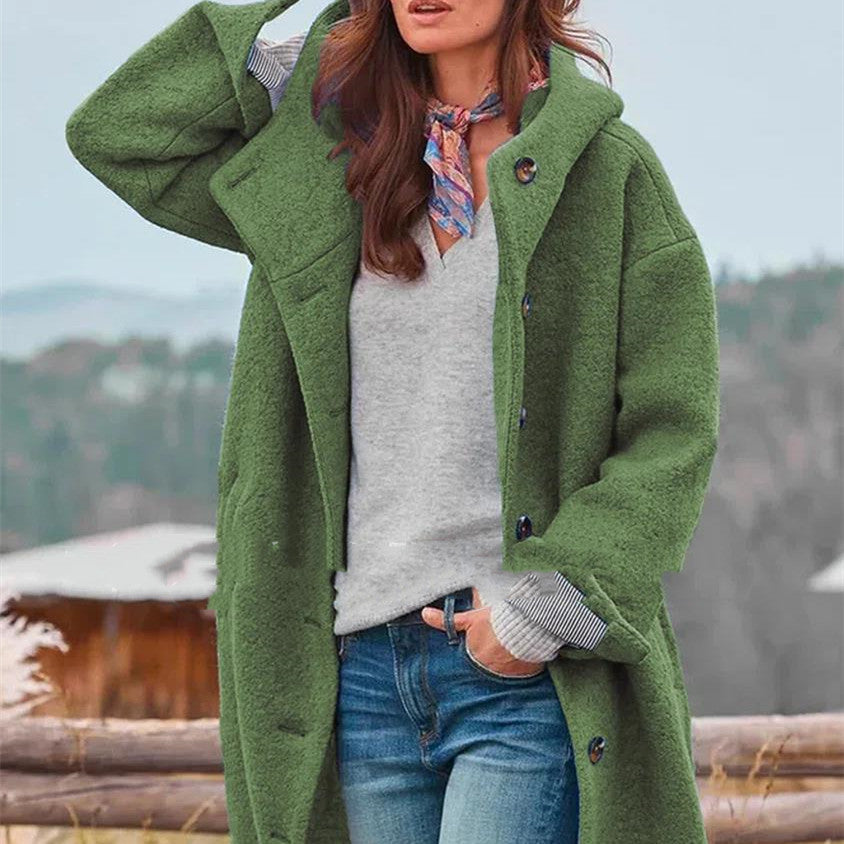 Women's Tweed Coat – Straight Mid-Length Cut
