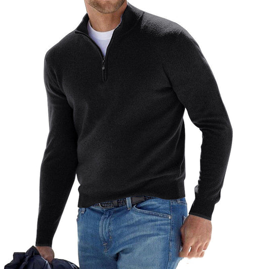 Men's Cashmere Cardigan – Relaxed Plain Knit