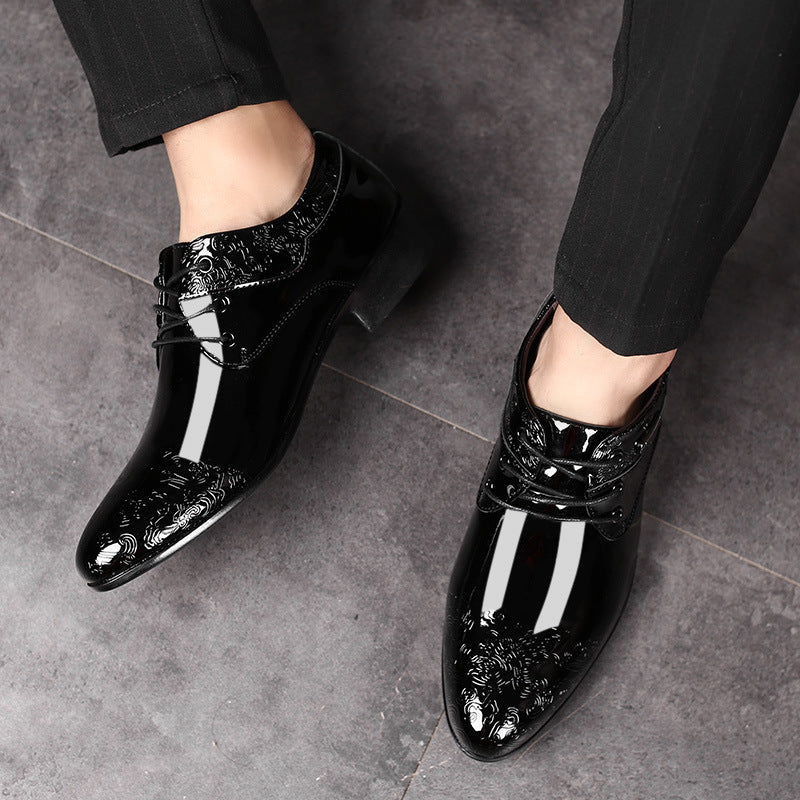 Men's Derby Shoe – Glossy Microfiber Upper