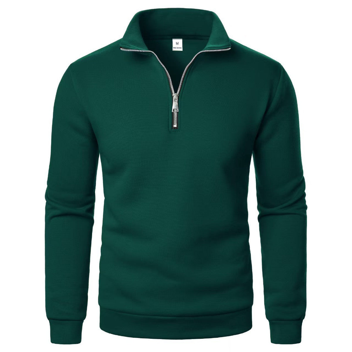 Men's Half-Zip Sweatshirt – Stand Collar Loose Fit