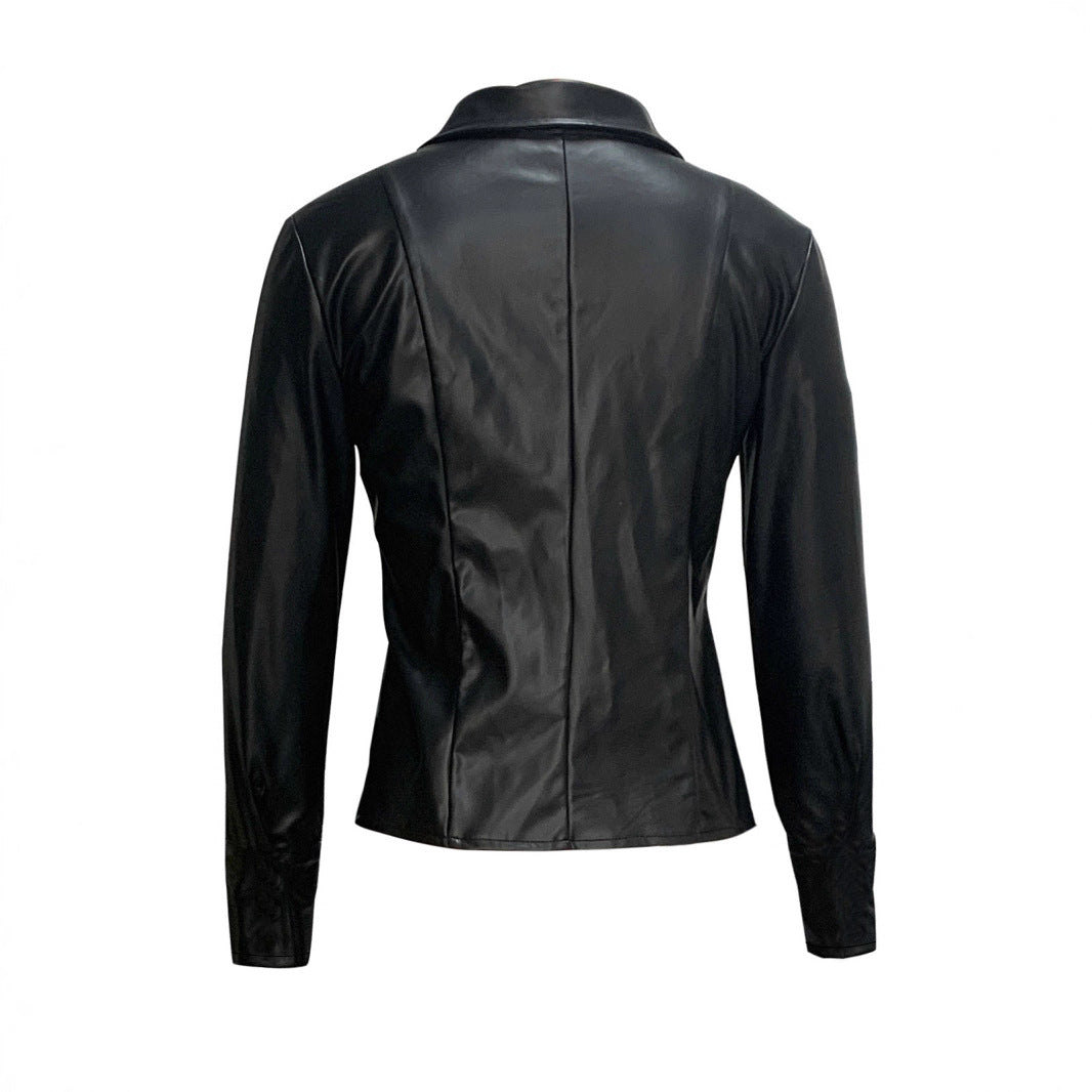 Women's Shirt Jacket – Slim Fit Flap Pockets
