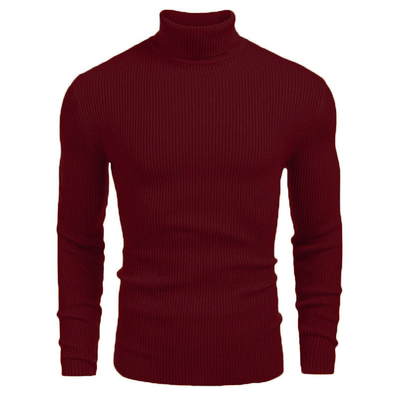 Men's Cotton Mock Neck Sweater – Chunky Straight Fit