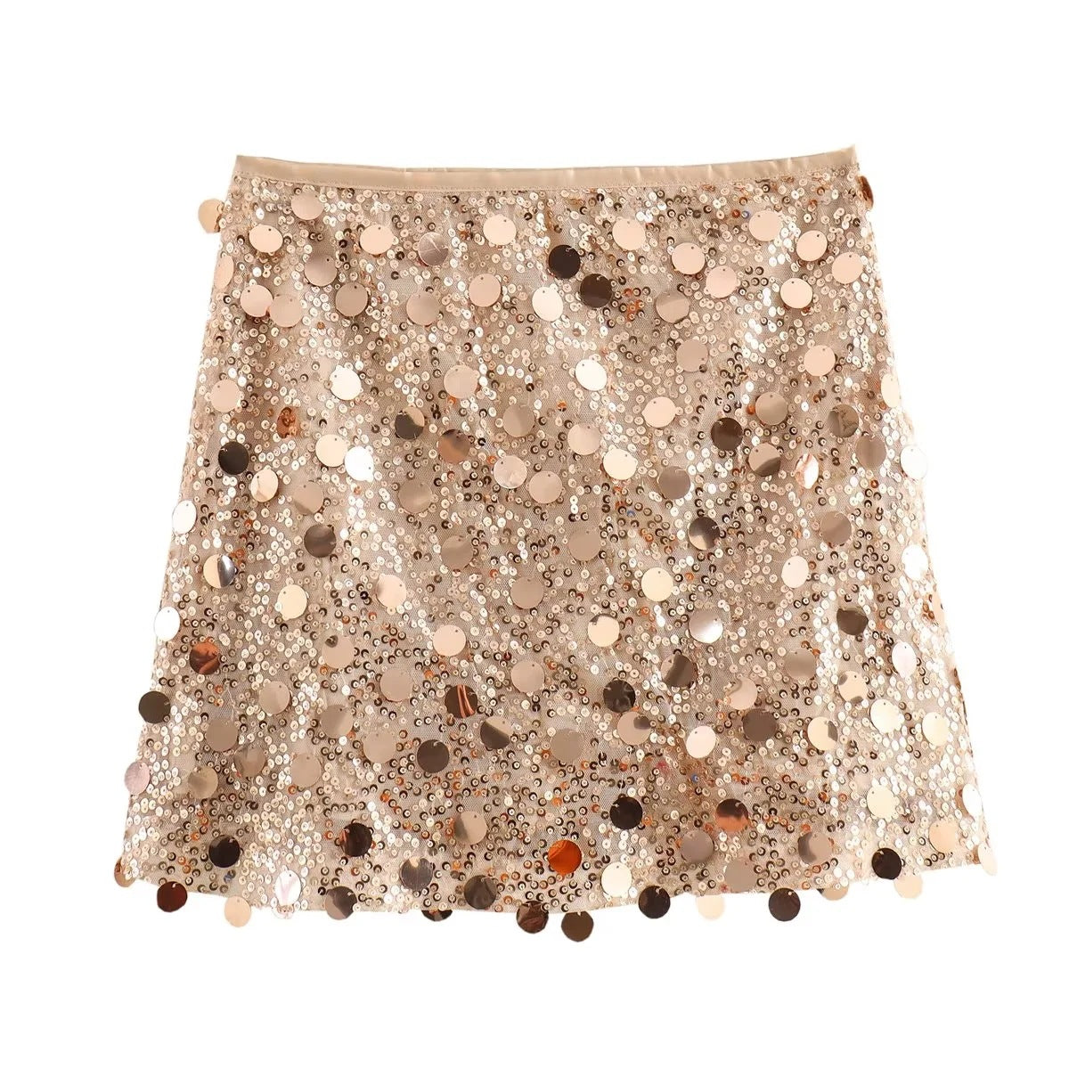 Women's Sequin Mini Skirt – Fitted Pencil Silhouette