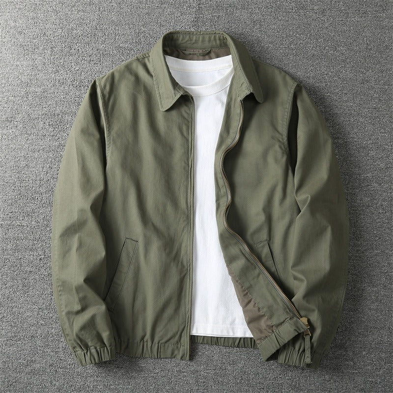 Men's Denim Jacket – Washed Distressed Relaxed Fit