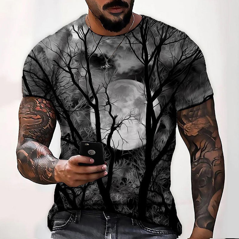 Men's Graphic Print T-Shirt – Relaxed Crew Neck Fit