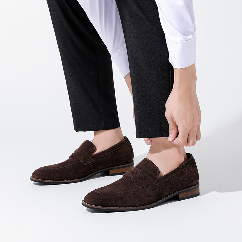 Men's Casual Shoe – Wide Fit Leather-Look Upper
