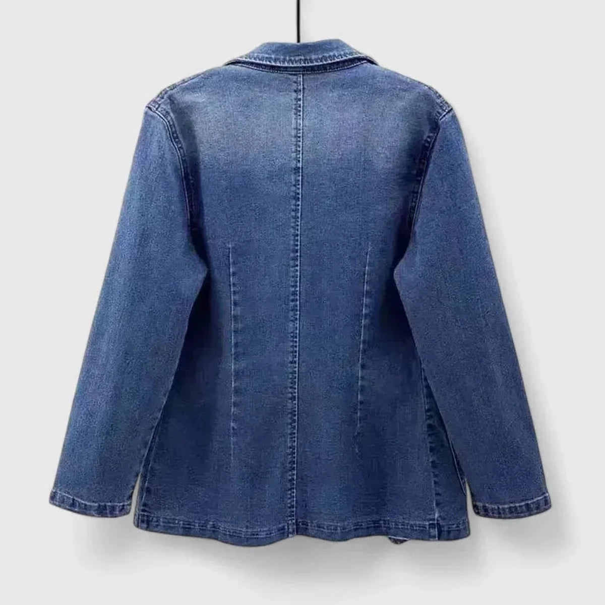 Women's Denim Jacket – Tailored Collar One-Button