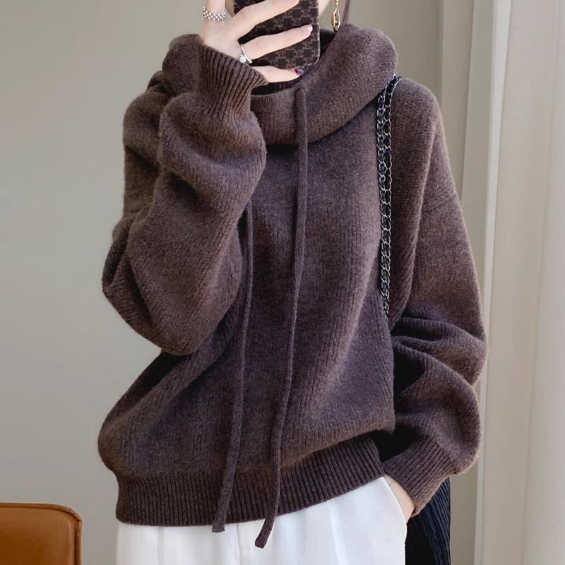 Women's Knit Pullover Sweater – Slouchy Relaxed Fit