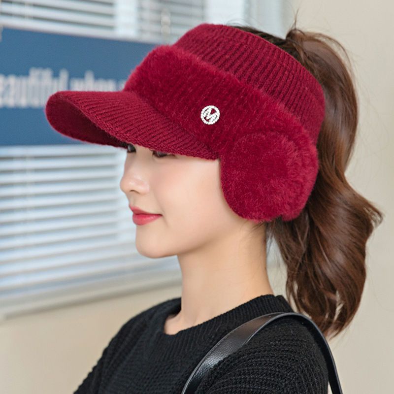 Women's Ponytail Knit Beanie – Open Crown Design