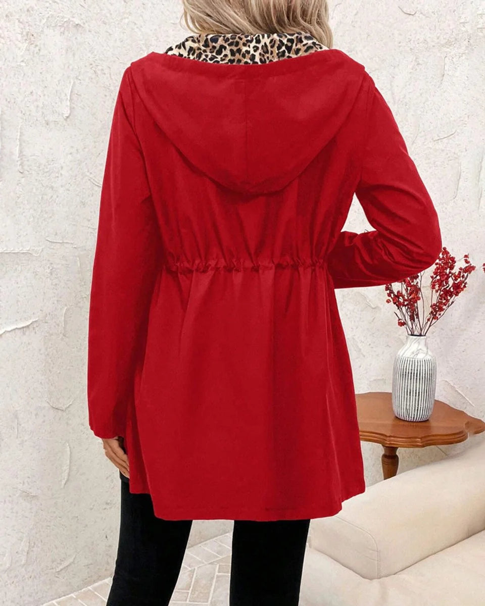 Women's Reversible Hooded Jacket – Relaxed Hip-Length Fit
