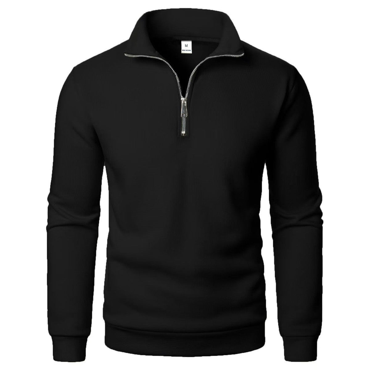 Men's Half-Zip Sweatshirt – Stand Collar Relaxed Fit