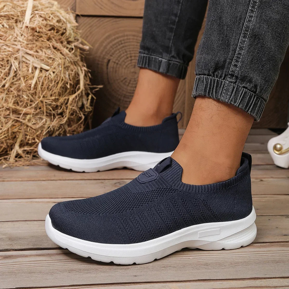 Men's Slip-On Sneaker – Lightweight Mesh Upper