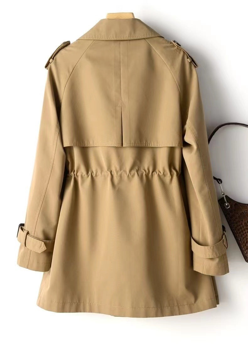 Women's Wrap Coat – Belted Mid-Length V-Neck