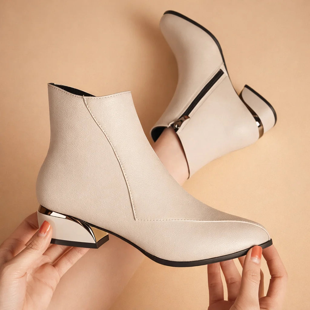 Women's Ankle Boot – Mid Block Heel