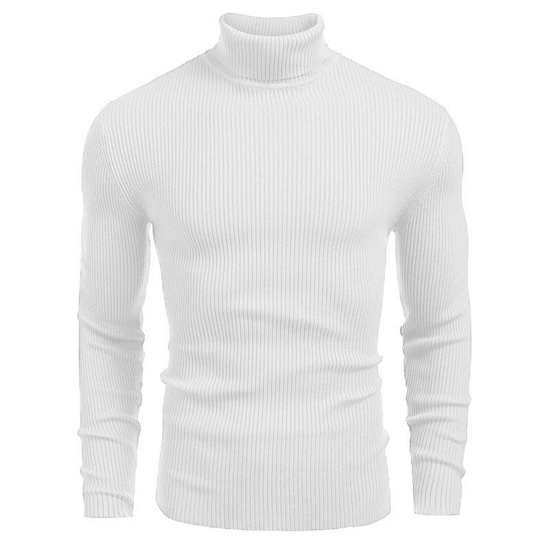Men's Cotton Mock Neck Sweater – Chunky Straight Fit