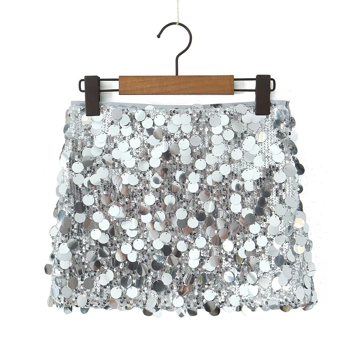 Women's Sequin Mini Skirt – Fitted Pencil Silhouette